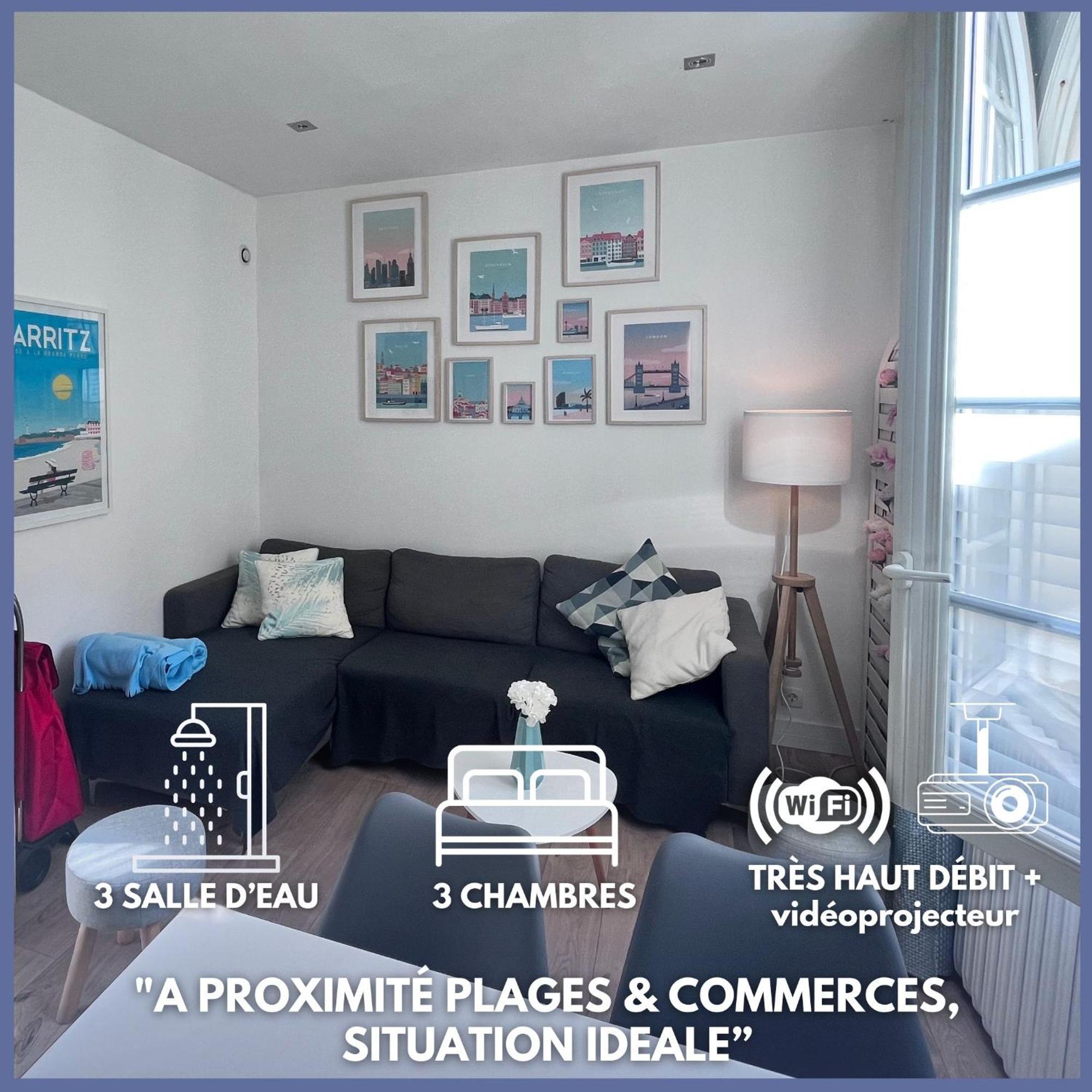 Chalet Basque 6 Couchages Centre Ville เบียริตซ์ ภายนอก รูปภาพ